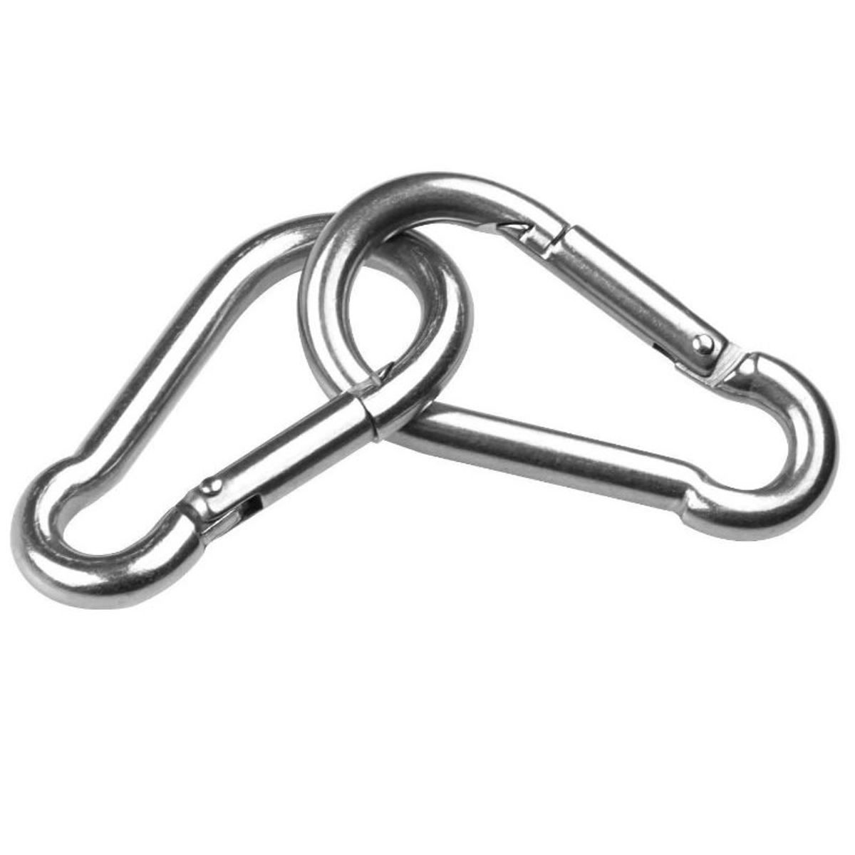 GENERICO - Mosquetón Con Seguro Automático de Gancho 6 cm Alpinista