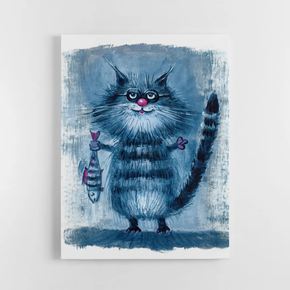 TAYRONA STORE - Cuadro En Lienzo Para Habitaciones Gato 132 100x135cm