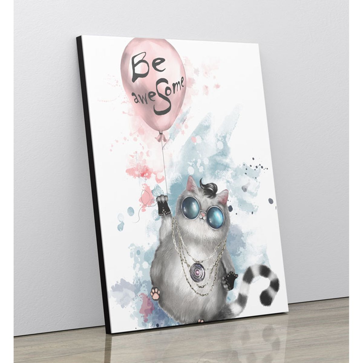 TAYRONA STORE - Cuadro En Lienzo Para Habitaciones Gato 149 75x100cm