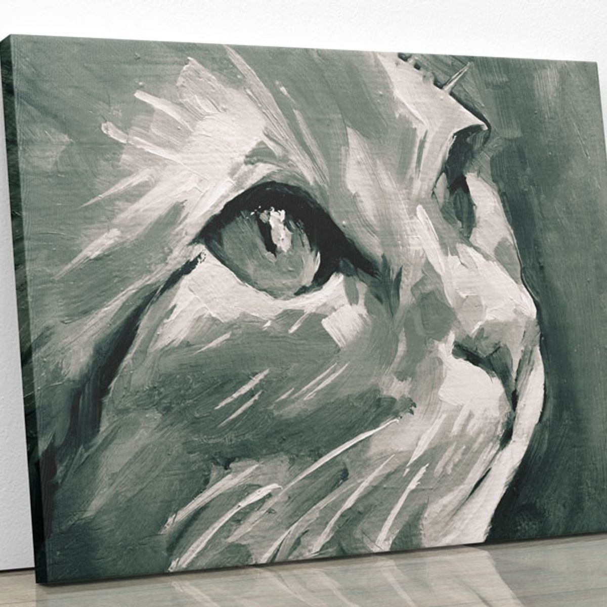 TAYRONA STORE - Cuadro En Lienzo Para Habitaciones Gato 155 50x40cm