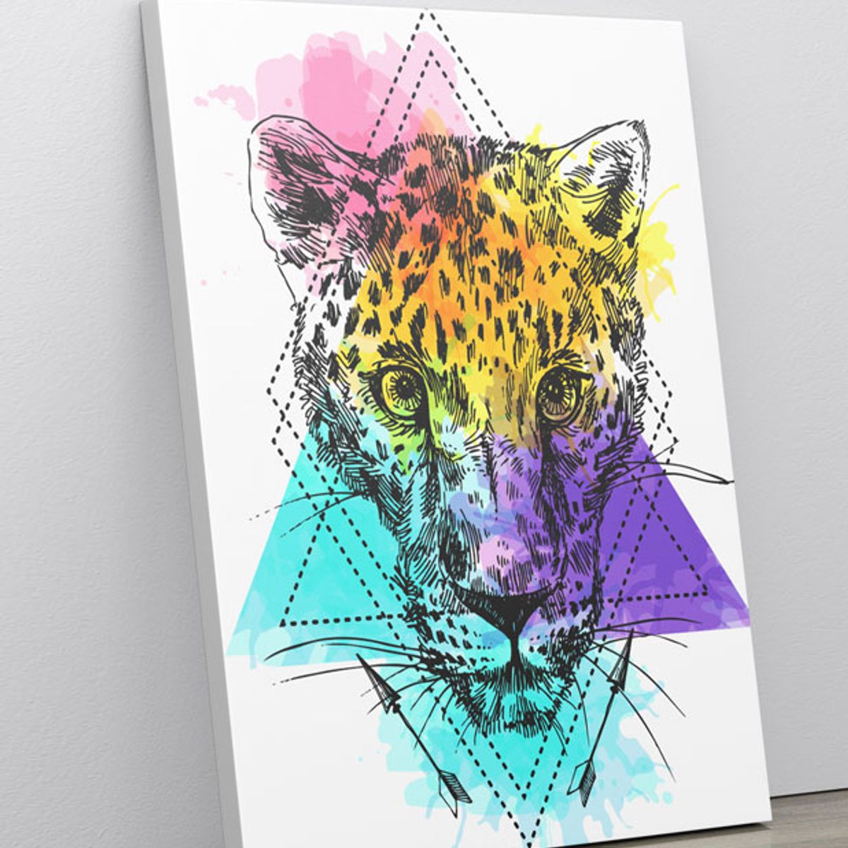 TAYRONA STORE - Cuadro En Lienzo Para Habitaciones Jaguar 01 100x135cm