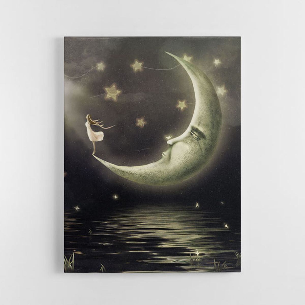 TAYRONA STORE - Cuadro En Lienzo Para Habitaciones Luna 02 30x40cm