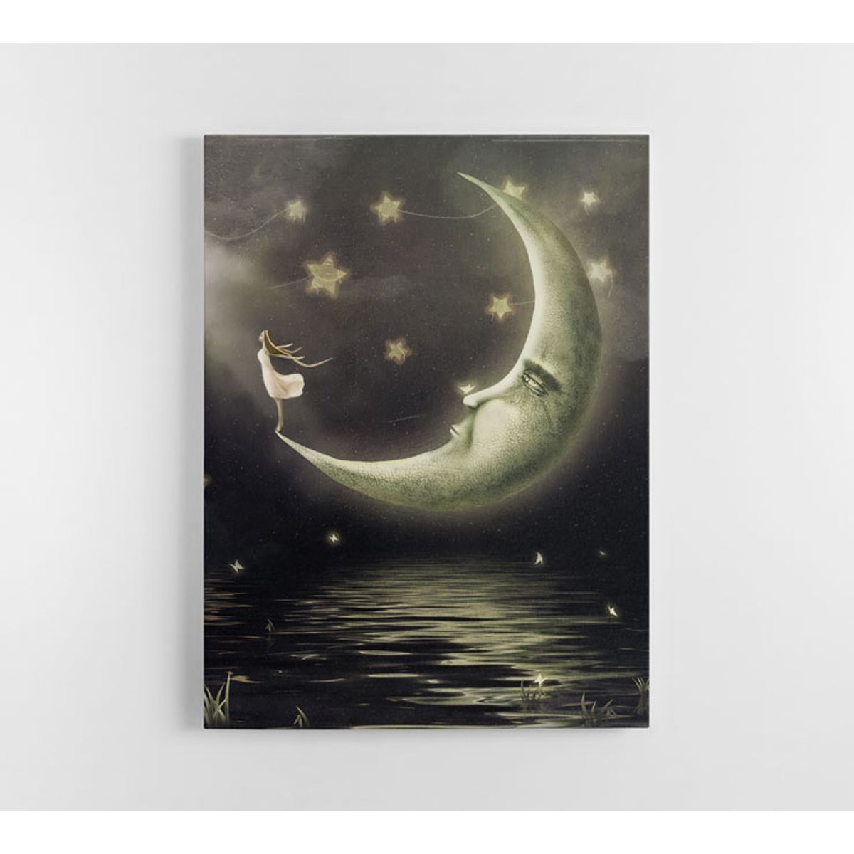 TAYRONA STORE - Cuadro En Lienzo Para Habitaciones Luna 02 30x40cm