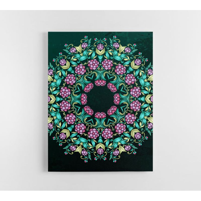 TAYRONA STORE - Cuadro En Lienzo Para Habitaciones Mandala 185 75x100cm