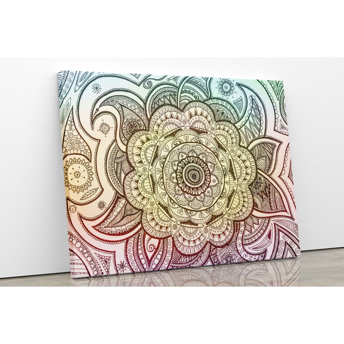 TAYRONA STORE - Cuadro En Lienzo Para Habitaciones Mandala 195 50x40cm