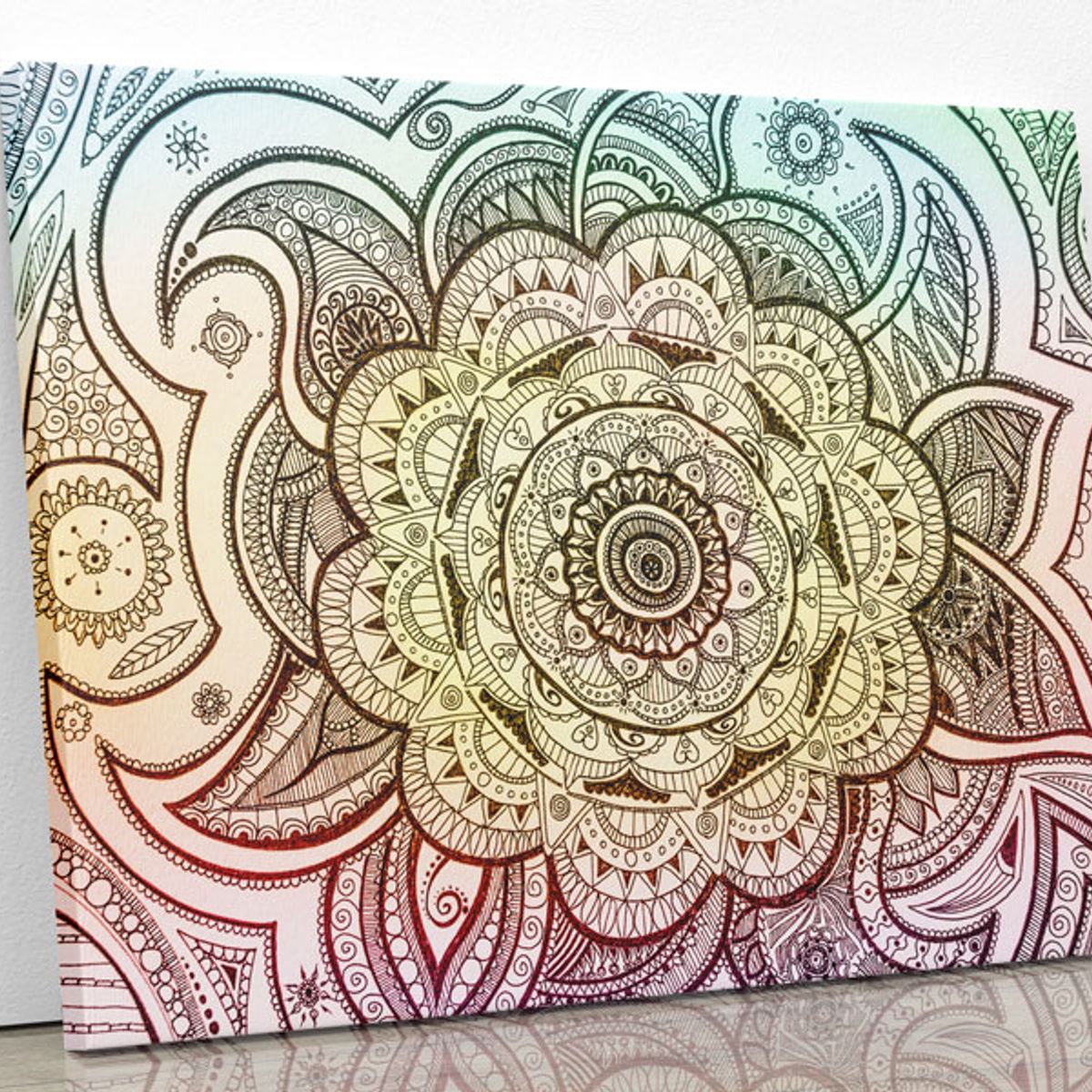 TAYRONA STORE - Cuadro En Lienzo Para Habitaciones Mandala 195 100x80cm