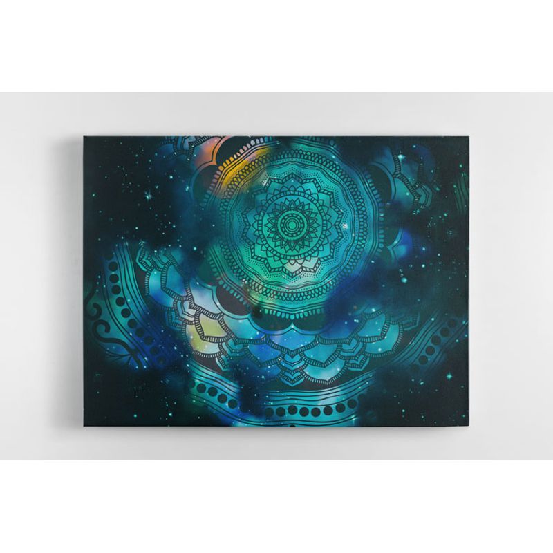 TAYRONA STORE - Cuadro En Lienzo Para Habitaciones Mandala 220 50x40cm
