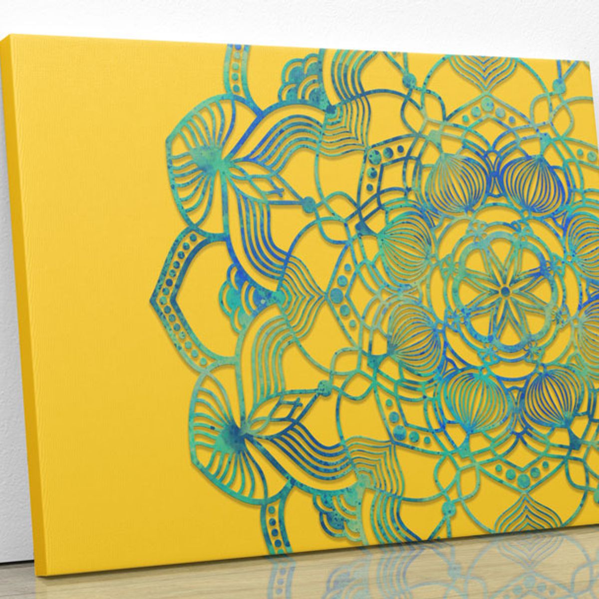 TAYRONA STORE - Cuadro En Lienzo Para Habitaciones Mandala 225 50x40cm