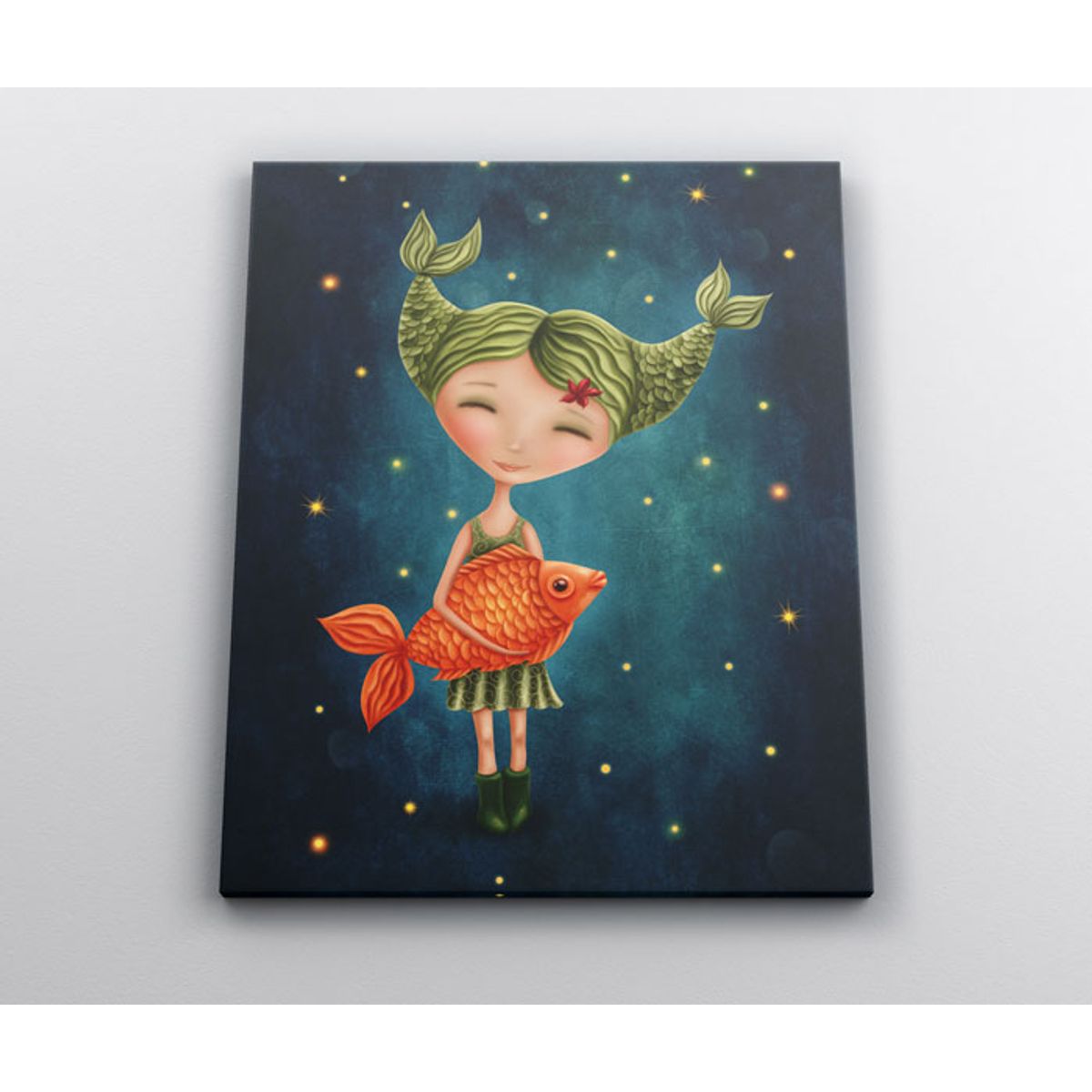 TAYRONA STORE - Cuadro En Lienzo Para Habitaciones Niña Fantasia 191 60x80cm