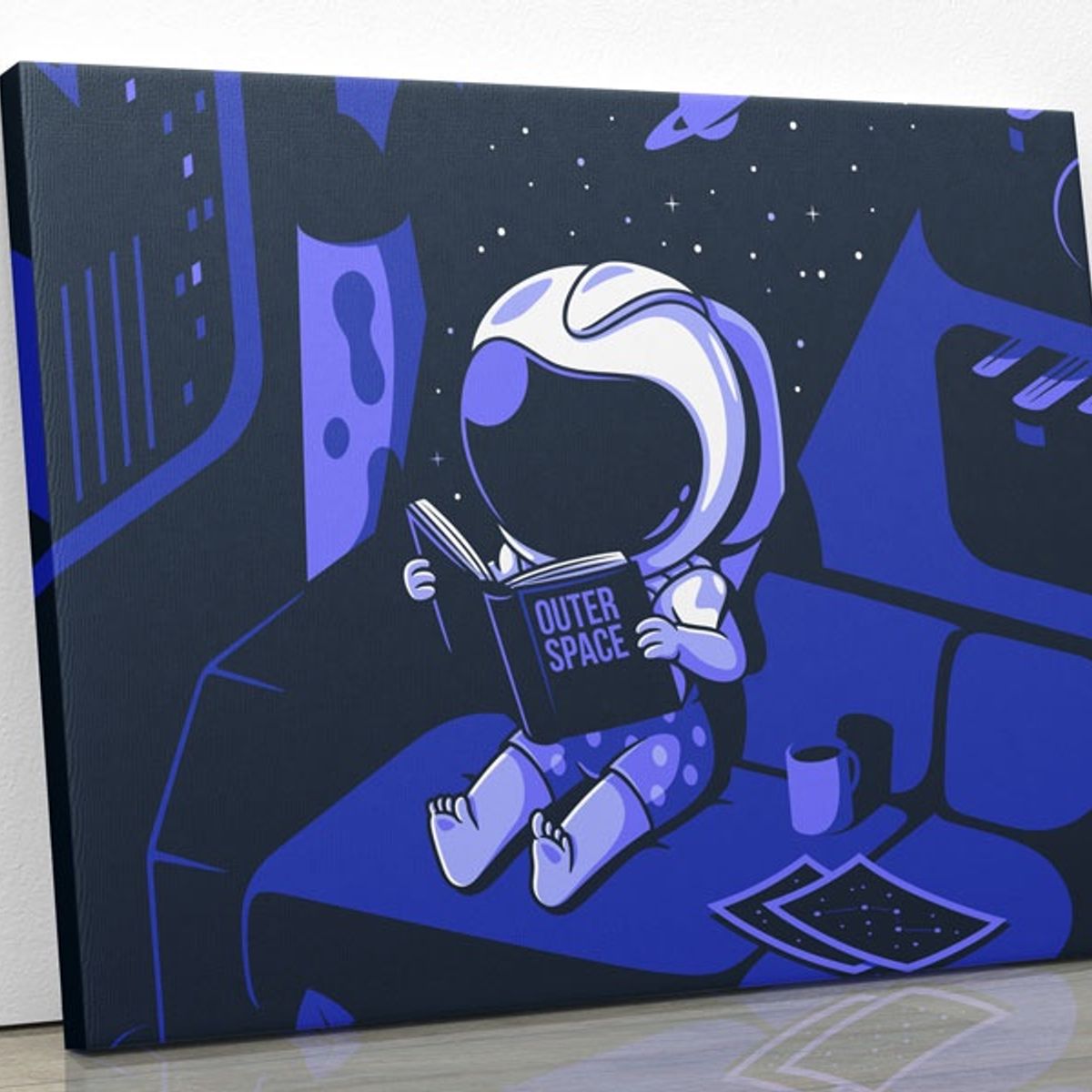 TAYRONA STORE - Cuadro En Lienzo Para Habitaciones Astronauta 58 75x60cm