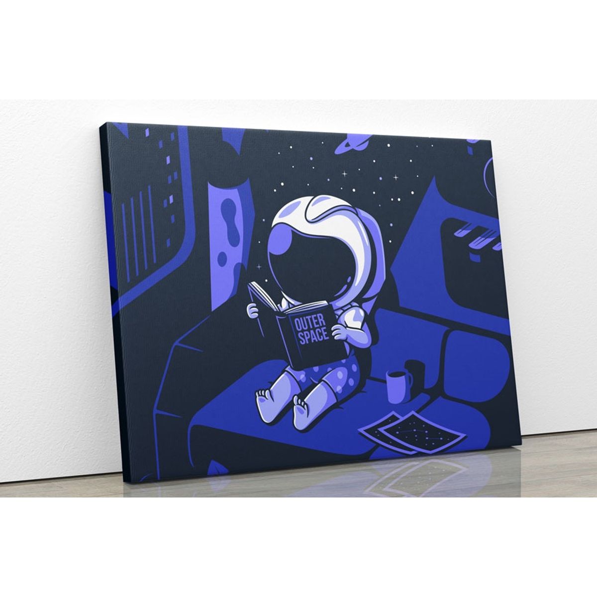 TAYRONA STORE - Cuadro En Lienzo Para Habitaciones Astronauta 58 75x60cm