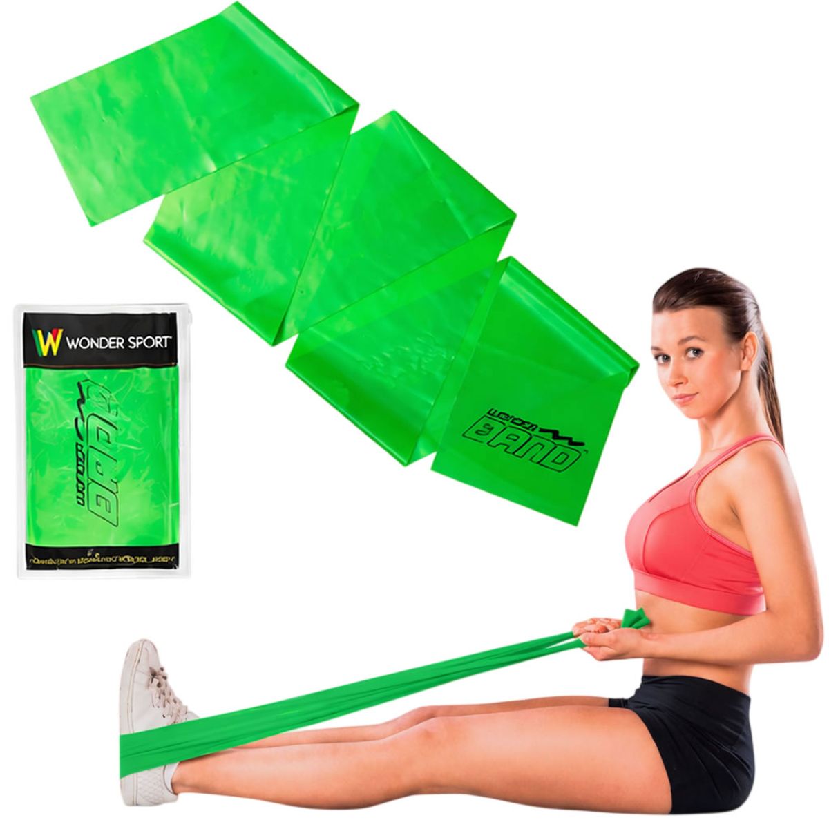 GENERICO - Banda Theraband Resistencia Verde 1.5 M Ejercicio Terapia