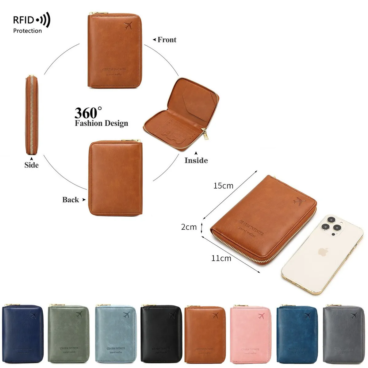 MULTIPLACE COLOMBIA - PORTA PASAPORTE PROTECCION ANTIMAGNETICA BLOQUEO DE  RFID-