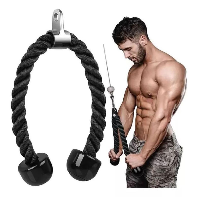 GENERICO - Lazo Cuerda Tríceps Bíceps Gimnasio Profesional Multifuerza