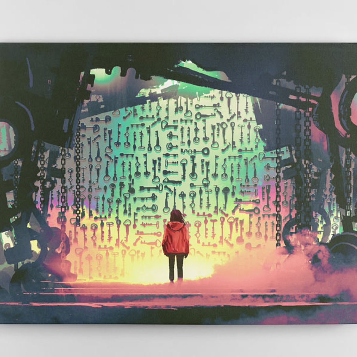 TAYRONA STORE - Cuadro En Lienzo Para Habitaciones Fantasia 219 125x100cm