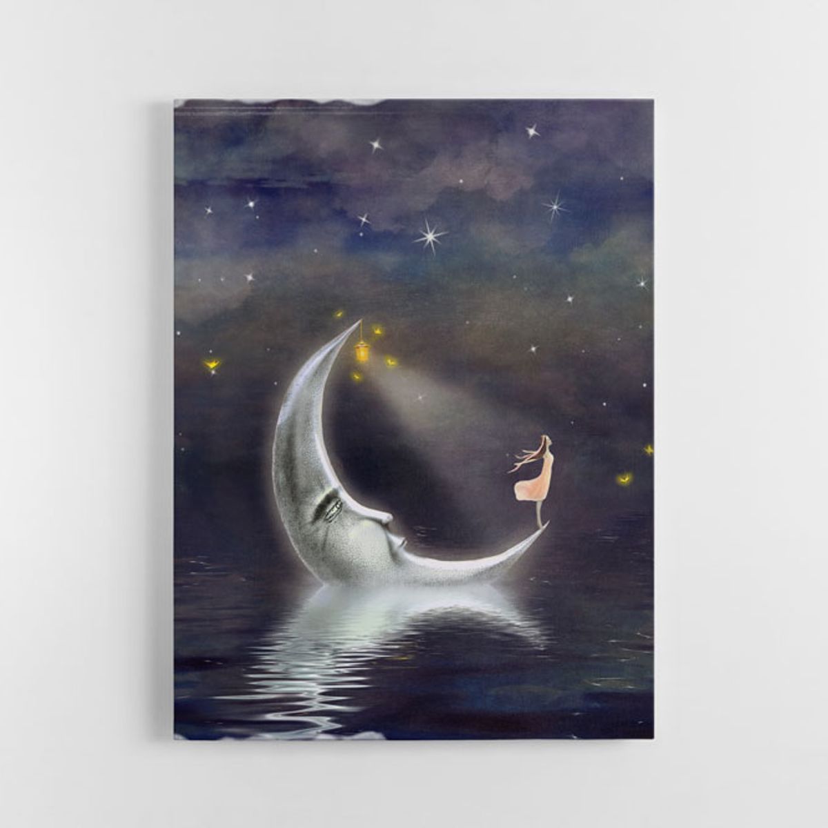 TAYRONA STORE - Cuadro En Lienzo Para Habitaciones Luna 04 60x80cm