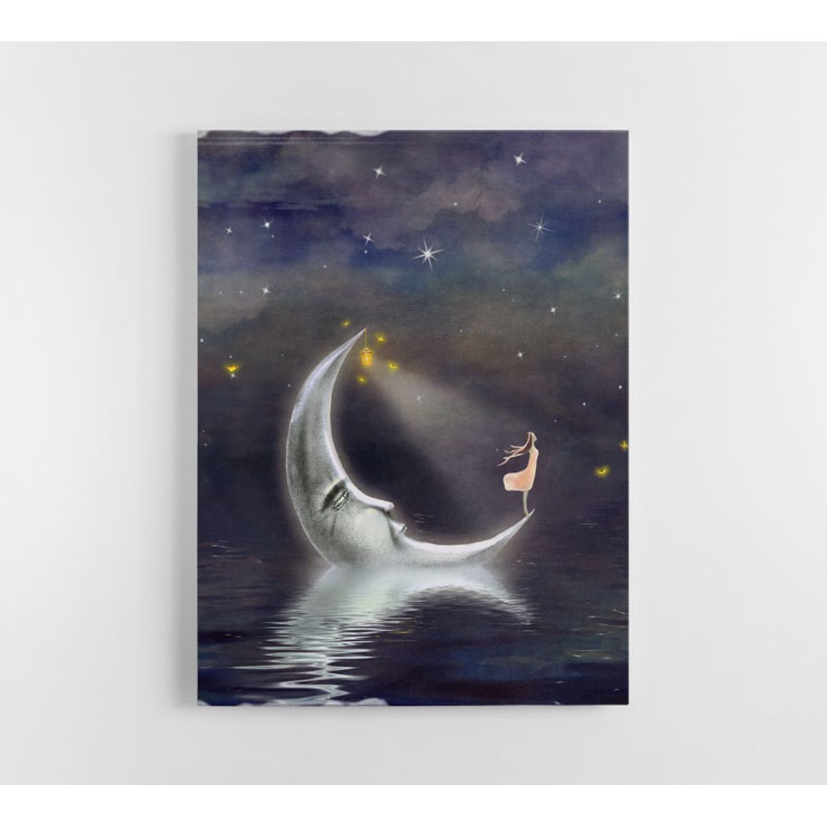 TAYRONA STORE - Cuadro En Lienzo Para Habitaciones Luna 04 60x80cm