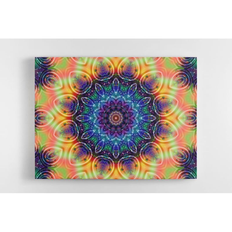 TAYRONA STORE - Cuadro En Lienzo Para Habitaciones Mandala 198 75x60cm