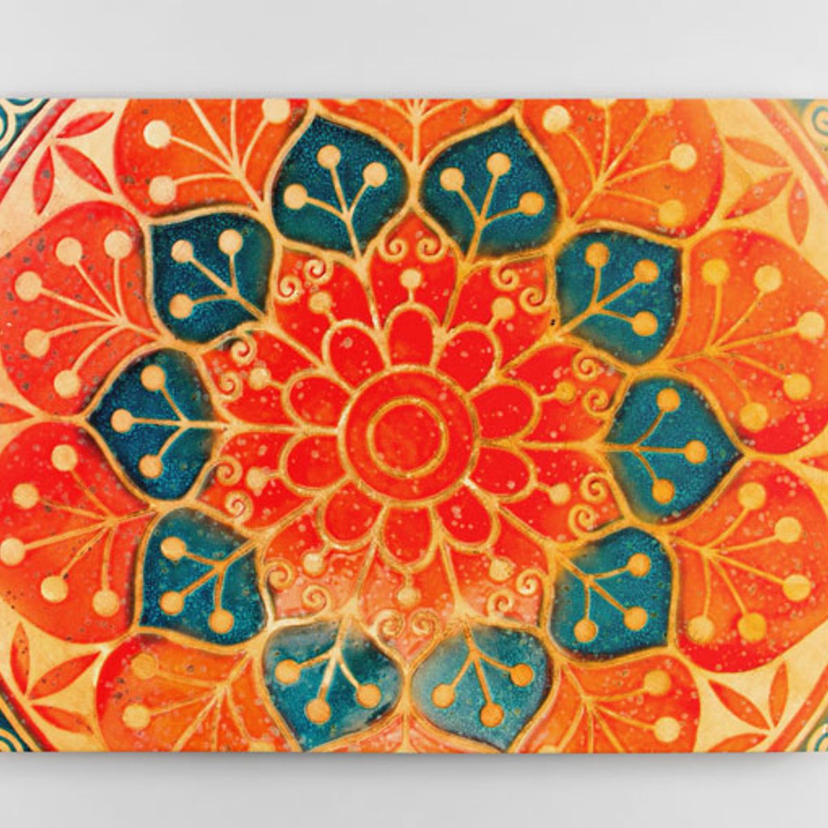 TAYRONA STORE - Cuadro En Lienzo Para Habitaciones Mandala 227 100x80cm