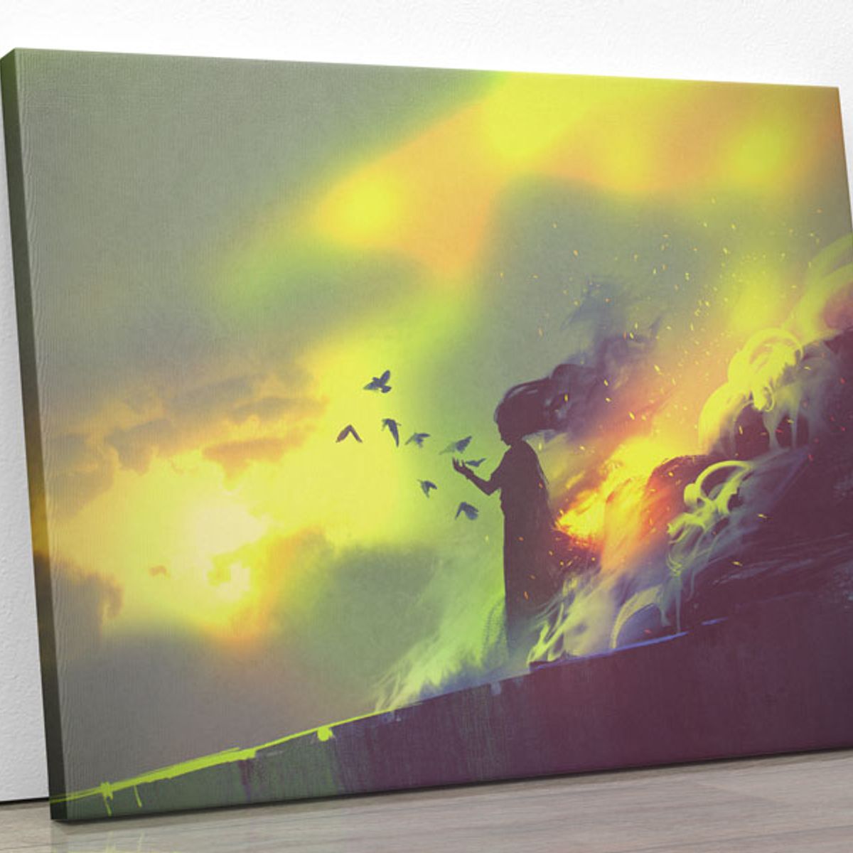 TAYRONA STORE - Cuadro En Lienzo Para Habitaciones Fantasia 124 100x80cm