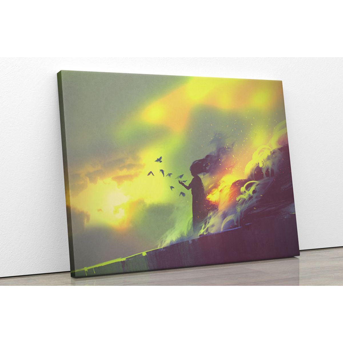 TAYRONA STORE - Cuadro En Lienzo Para Habitaciones Fantasia 124 100x80cm