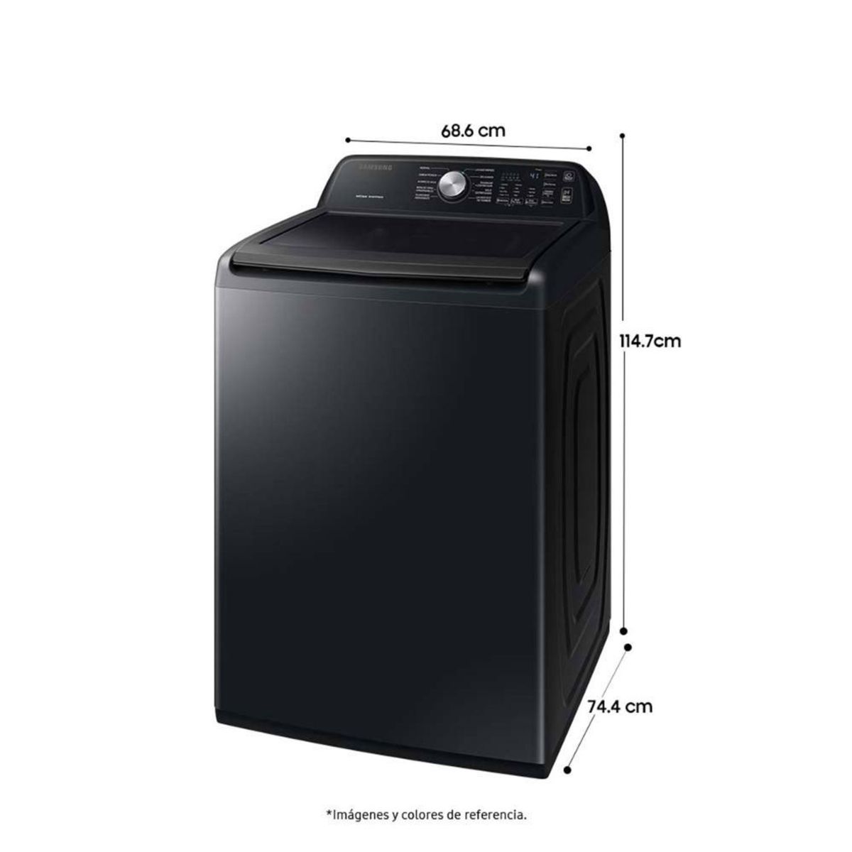 SAMSUNG - Lavadora Samsung WA23C3554GV/CO 23KG/50L Negro
