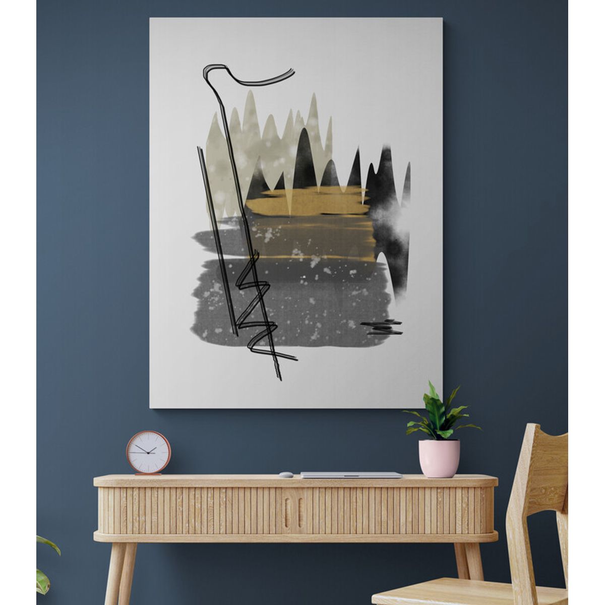 TAYRONA STORE - Cuadro En Lienzo Para Habitaciones Diseño Minimalista 399 100x135cm