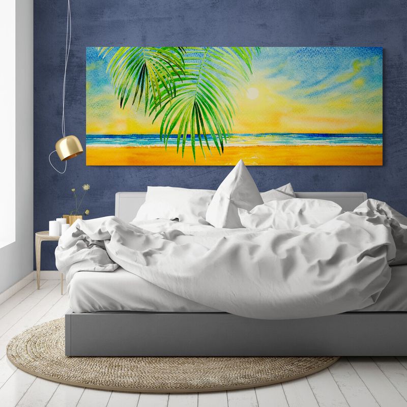 TAYRONA STORE - Cuadro En Lienzo Para Habitaciones Playa 107 100x40cm