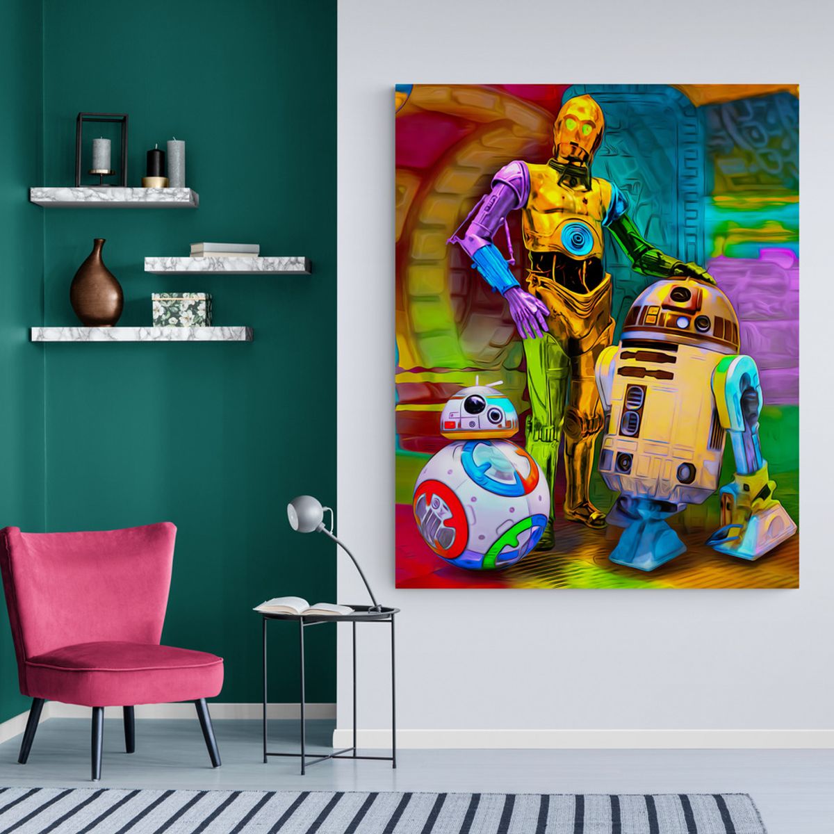 TAYRONA STORE - Cuadro En Lienzo Para Habitaciones Star Wars 63 100x125cm.