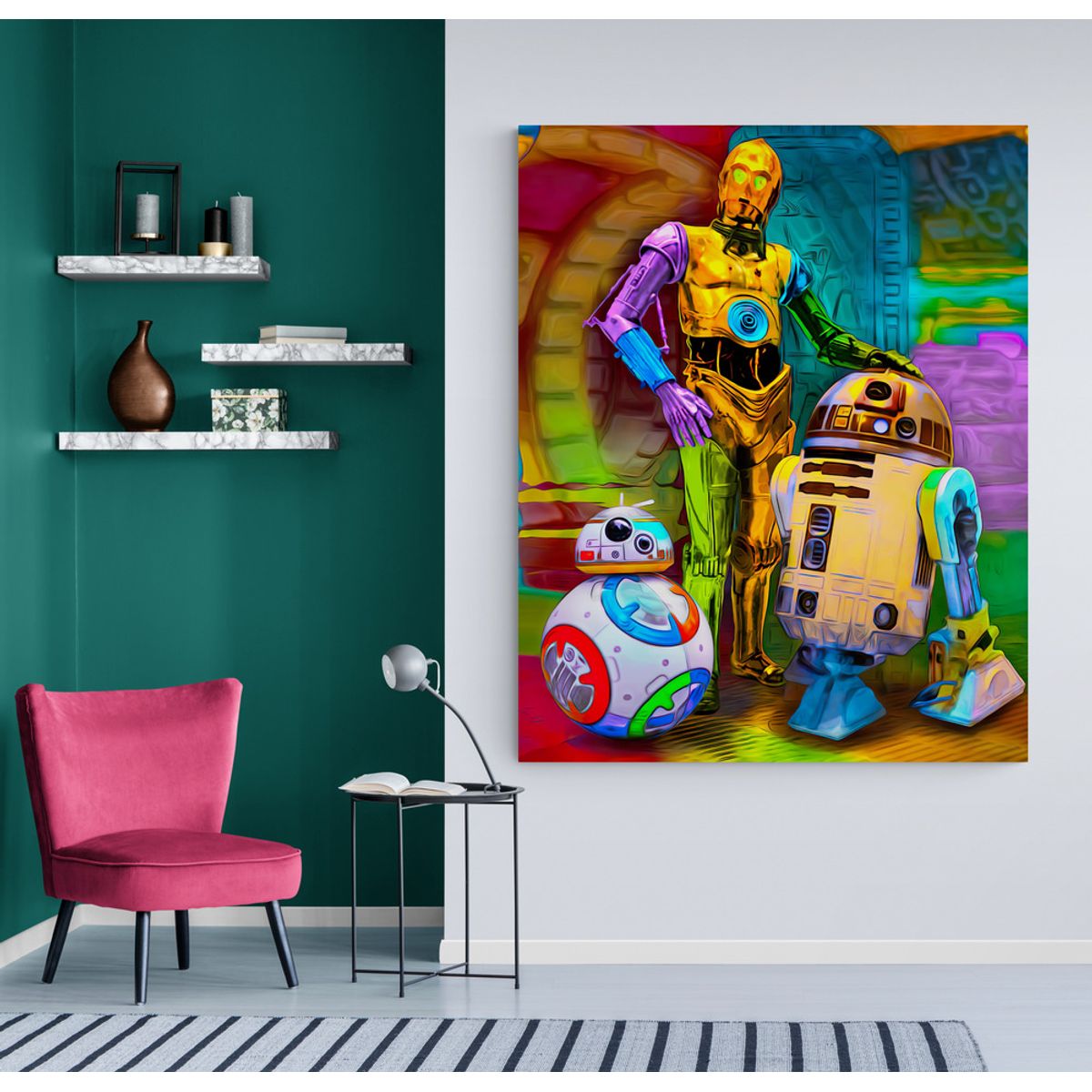 TAYRONA STORE - Cuadro En Lienzo Para Habitaciones Star Wars 63 100x125cm.