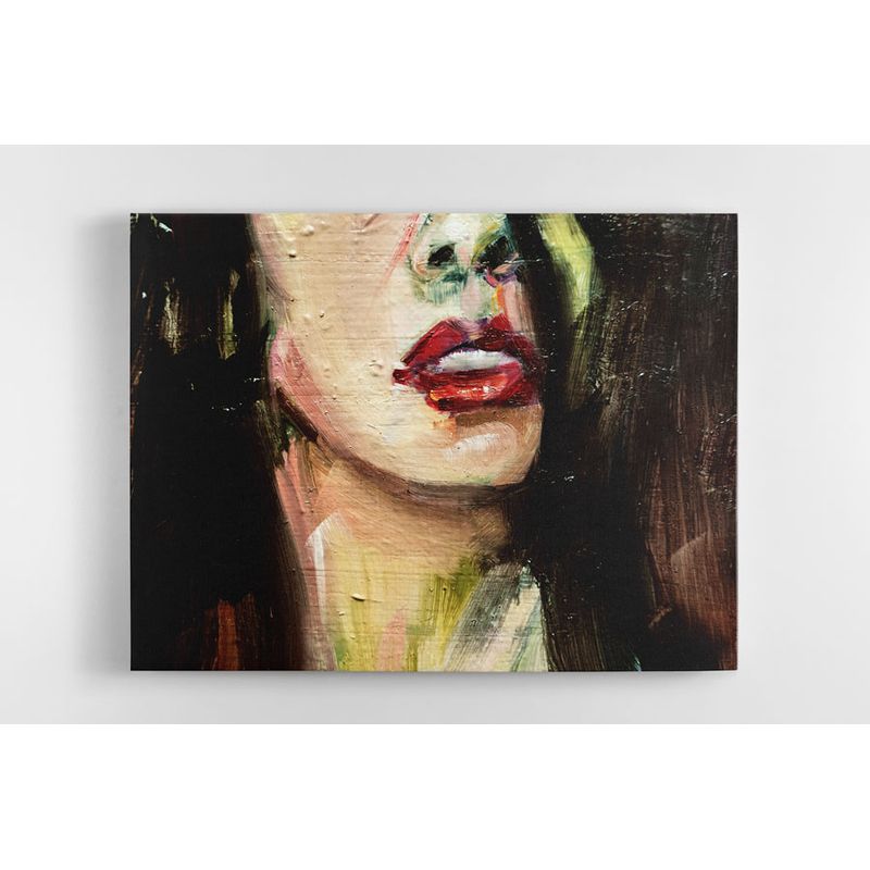 TAYRONA STORE - Cuadro En Lienzo Para Habitaciones Cara Mujer Art 57 50x40cm