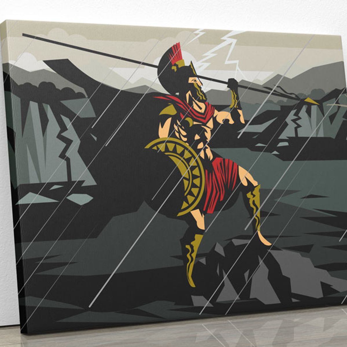 TAYRONA STORE - Cuadro En Lienzo Para Habitaciones Espartano 03 125x100cm