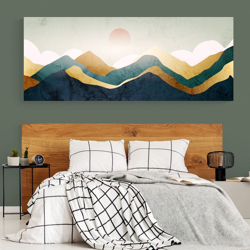 TAYRONA STORE - Cuadro En Lienzo Para Habitaciones Atardecer Minimalista 009 150x60cm