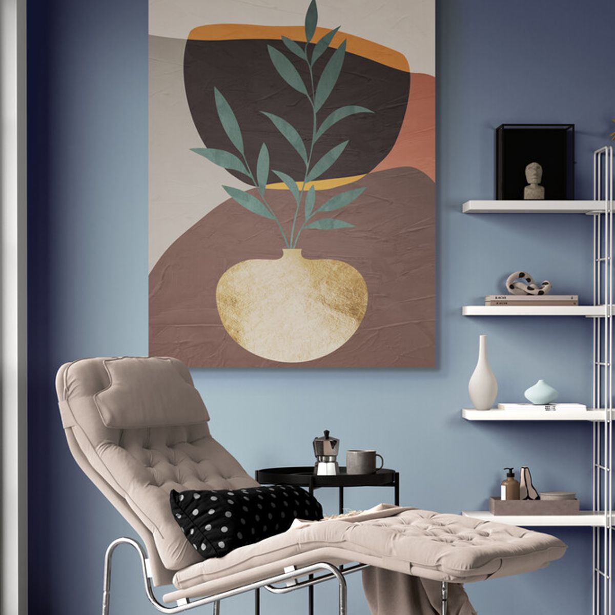 TAYRONA STORE - Cuadro En Lienzo Habitaciones Boho Diseño Minimalista 543 60x80cm