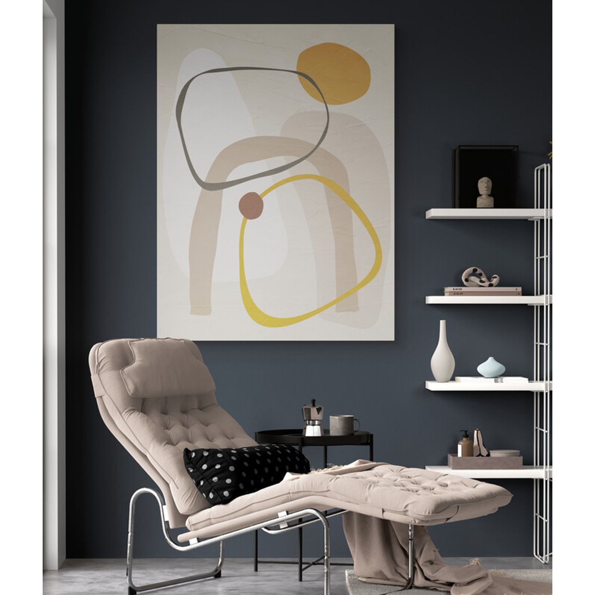 TAYRONA STORE - Cuadro Lienzo Para Habitaciones Boho Diseño Minimalista 546 75x100cm