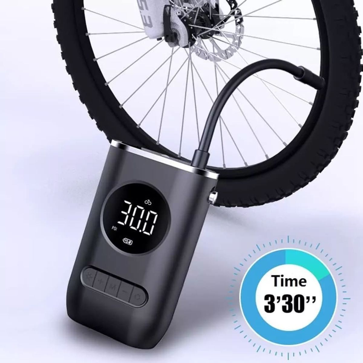 HOMETLY - inflador de llantas para carros motos bicicletas compresor