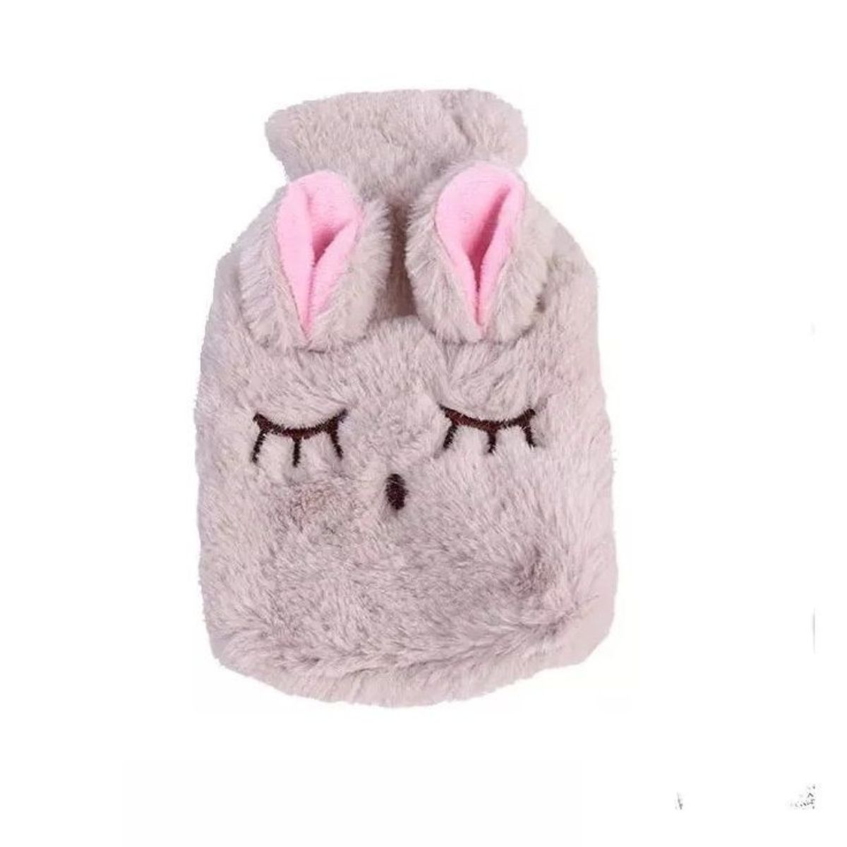HOMETLY - Bolsa de agua térmica con funda para dolores musculares colicos beige