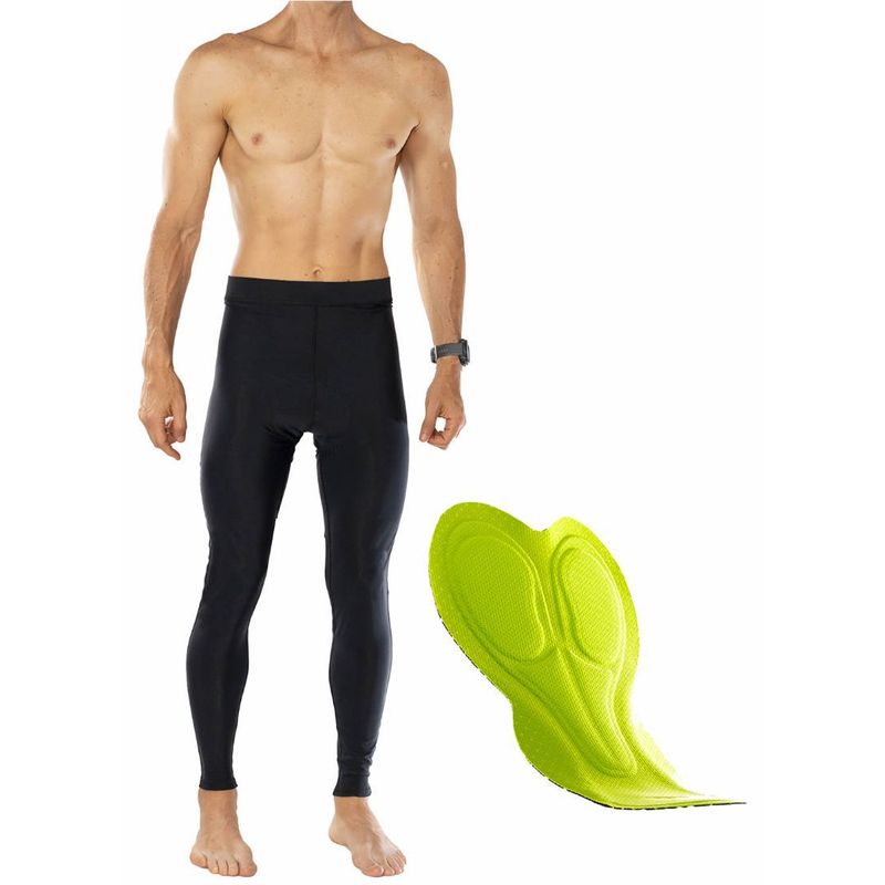 GENERICO - Badana Ciclismo Gel Lycra Larga Pantalón Hombre Bicicleta