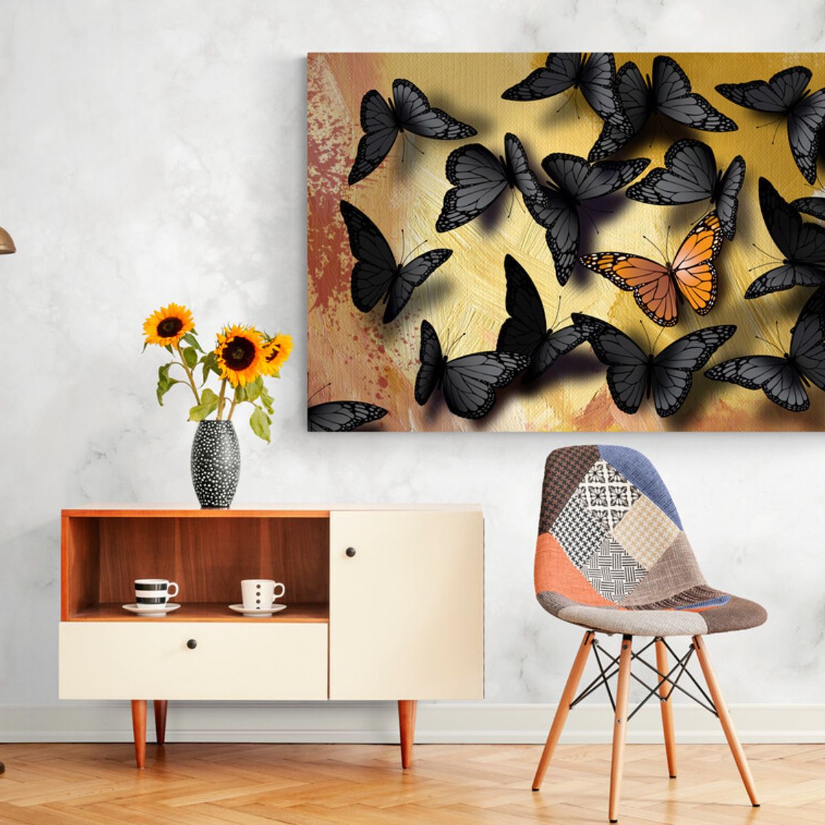 TAYRONA STORE - Cuadro En Lienzo Para Habitaciones Mariposa 141 150x100cm