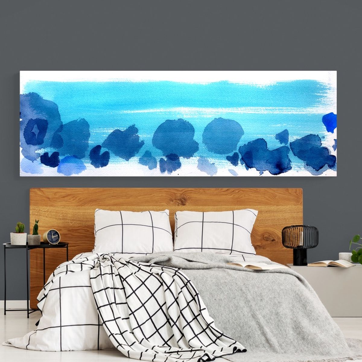 TAYRONA STORE - Cuadro En Lienzo Para Habitaciones Abstracto 380 125x50cm