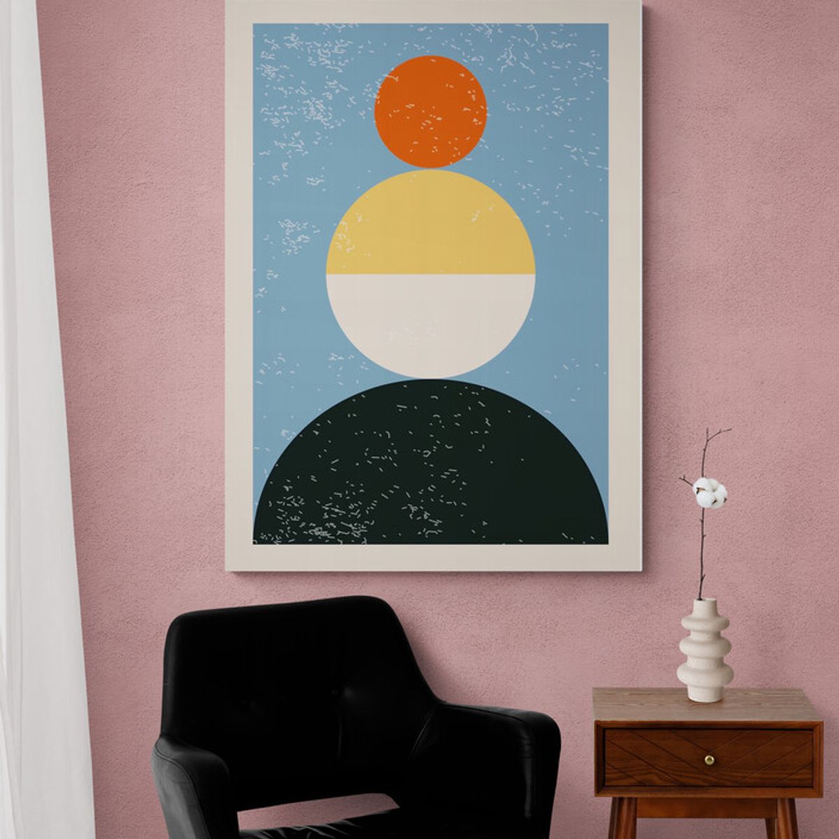 TAYRONA STORE - Cuadro En Lienzo Para Habitaciones Diseño Minimalista 245 35x50cm