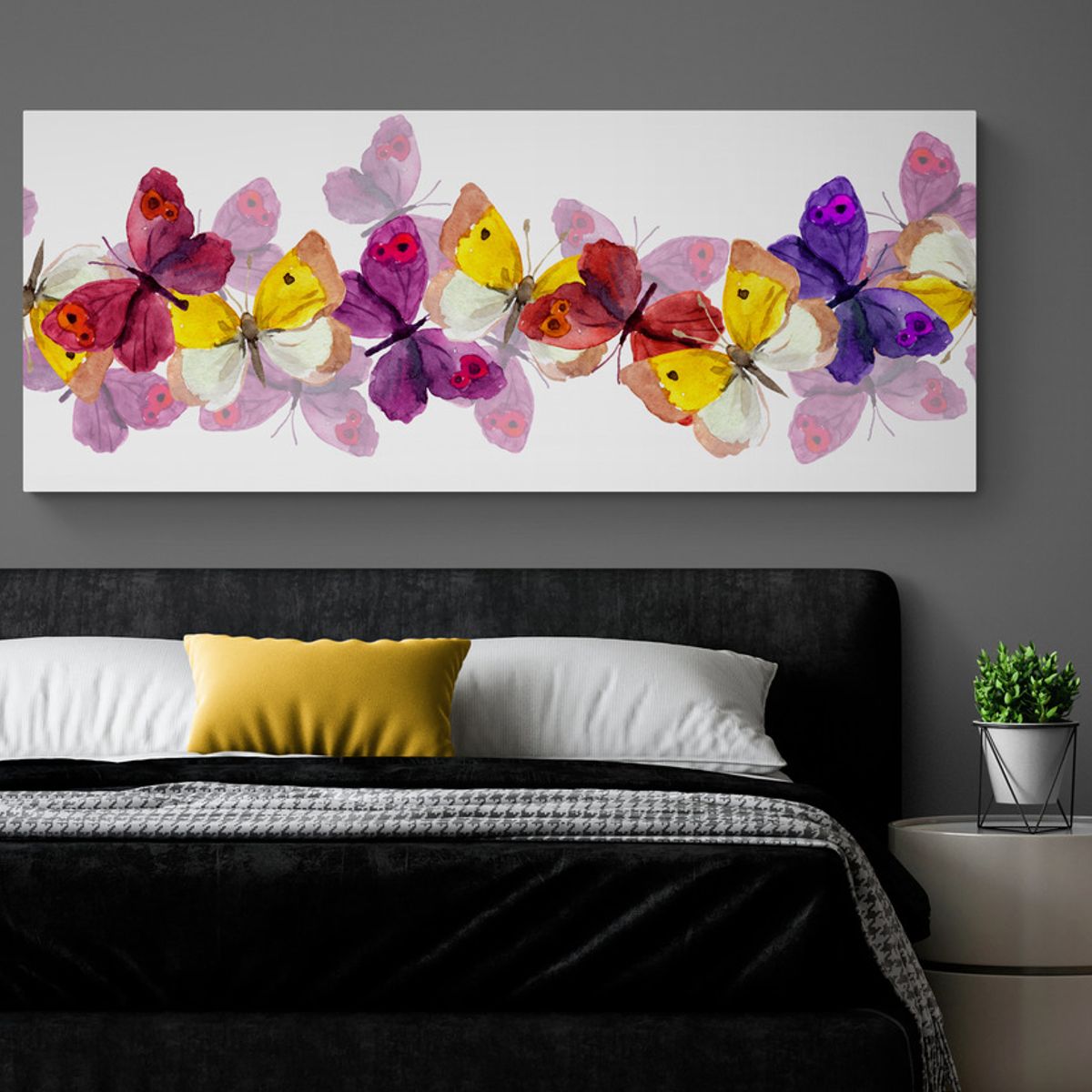 TAYRONA STORE - Cuadro En Lienzo Para Habitaciones Mariposas 233 125x50cm