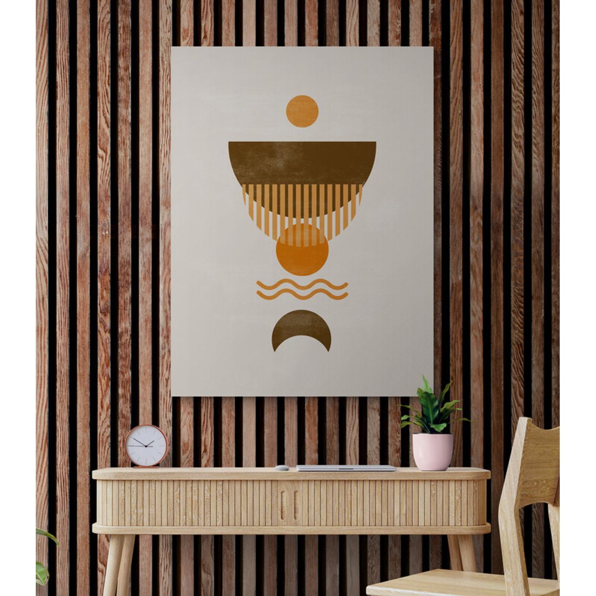 TAYRONA STORE - Cuadro En Lienzo Para Habitaciones Diseño Minimalista 386 30x40cm.