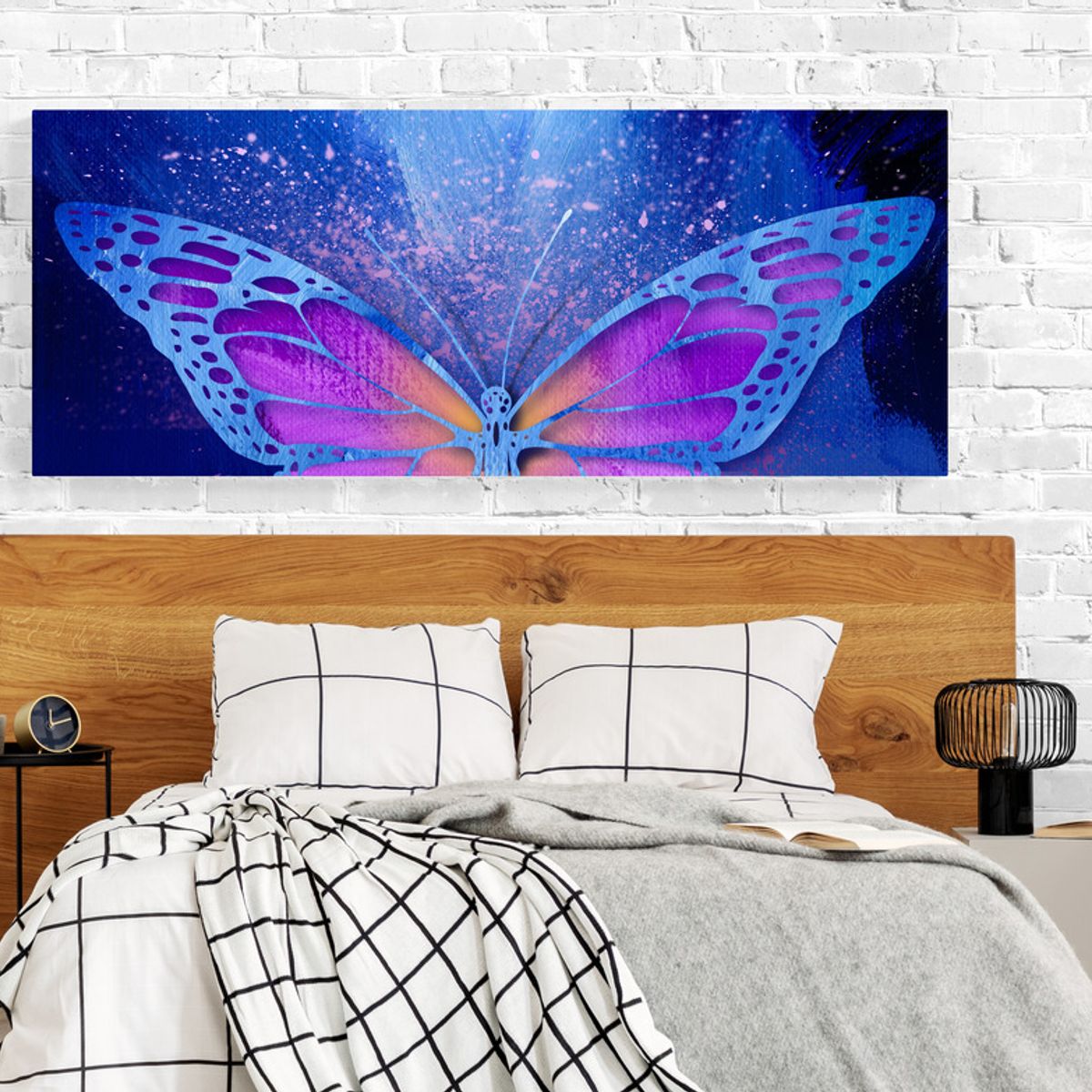 TAYRONA STORE - Cuadro En Lienzo Para Habitaciones Mariposas 271 125x50cm