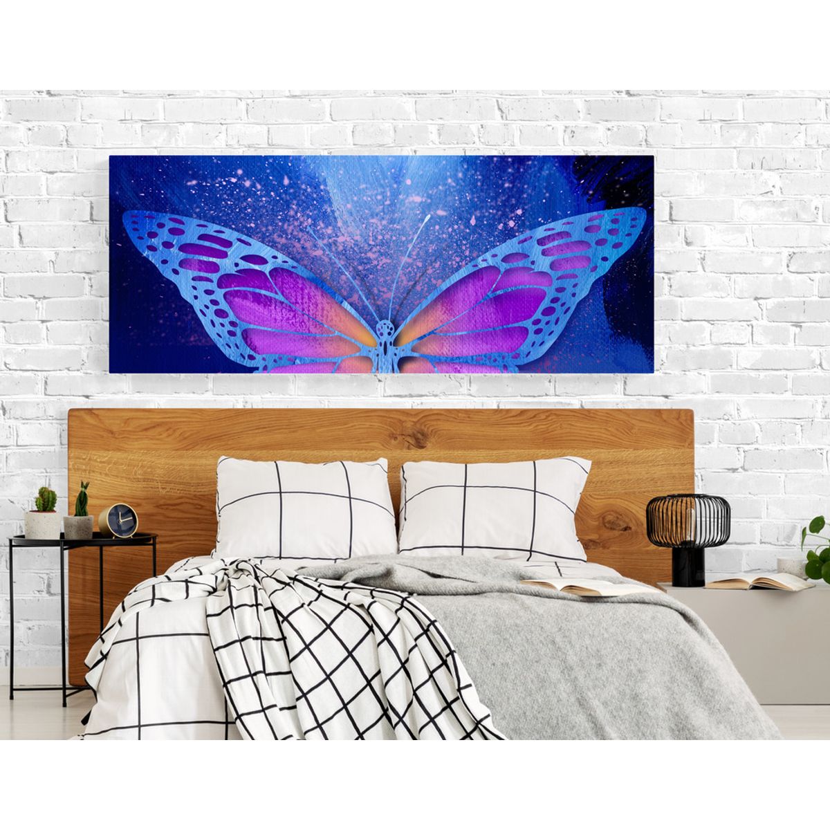 TAYRONA STORE - Cuadro En Lienzo Para Habitaciones Mariposas 271 125x50cm