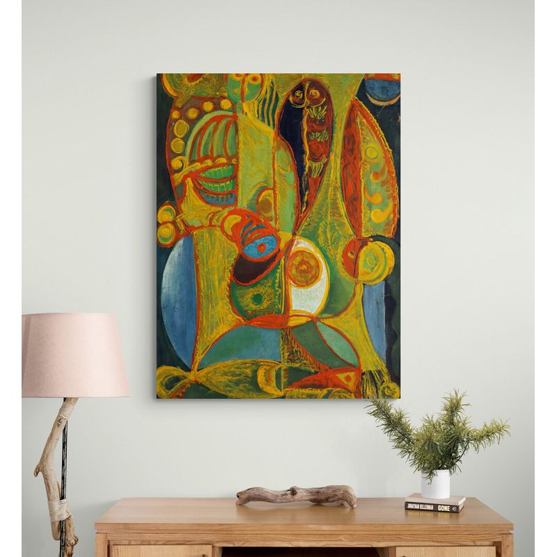 TAYRONA STORE - Cuadro Lienzo Habitaciones Pintura Abstracta 135 75x100cm