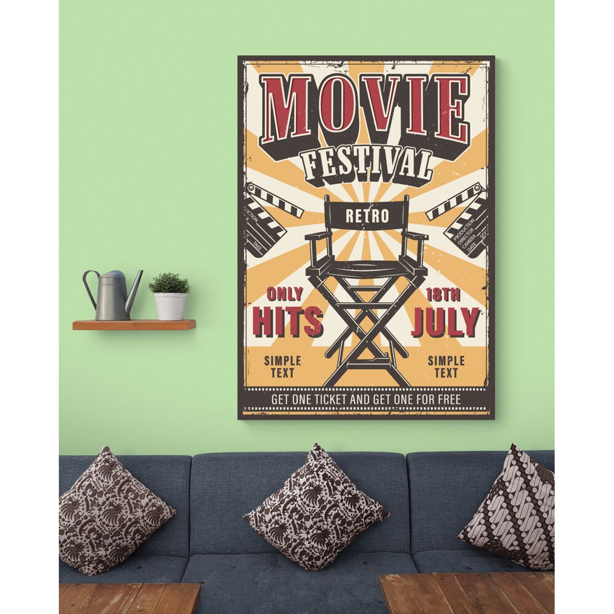 TAYRONA STORE - Cuadro En Lienzo Para Habitaciones Movie Poster 005 50x70cm