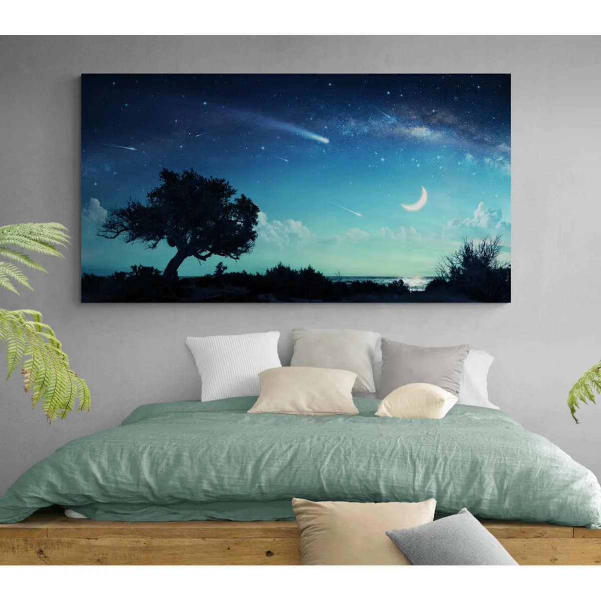 TAYRONA STORE - Cuadro Lienzo Para Habitaciones Arbol Via Lactea 020 150x80cm