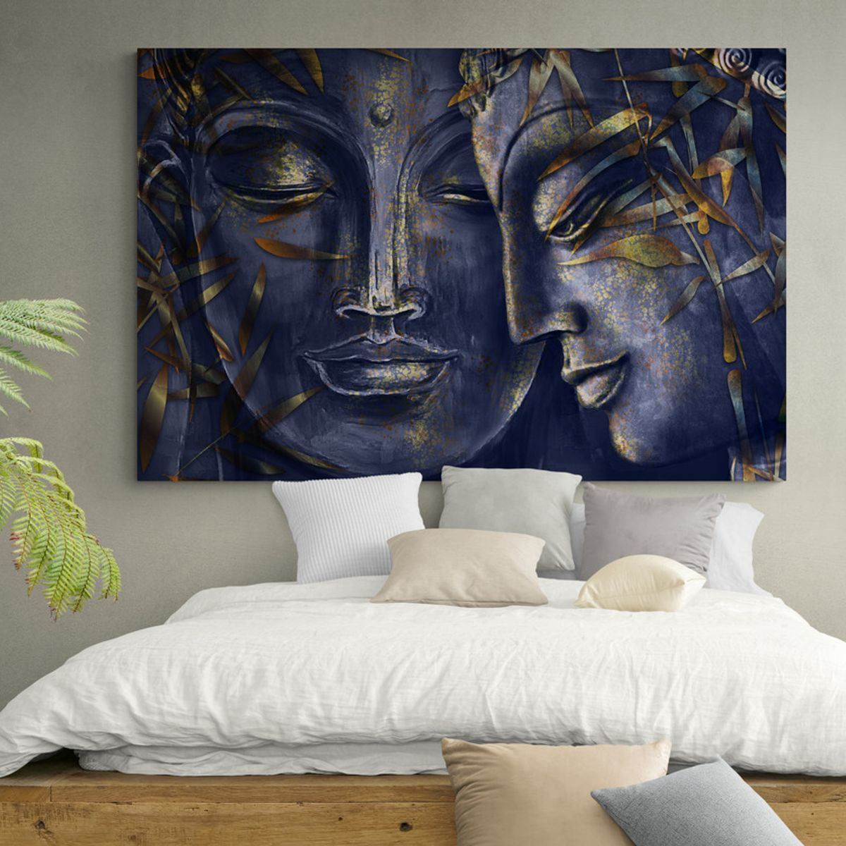 TAYRONA STORE - Cuadro En Lienzo Para Habitaciones Budda 148 150x100cm