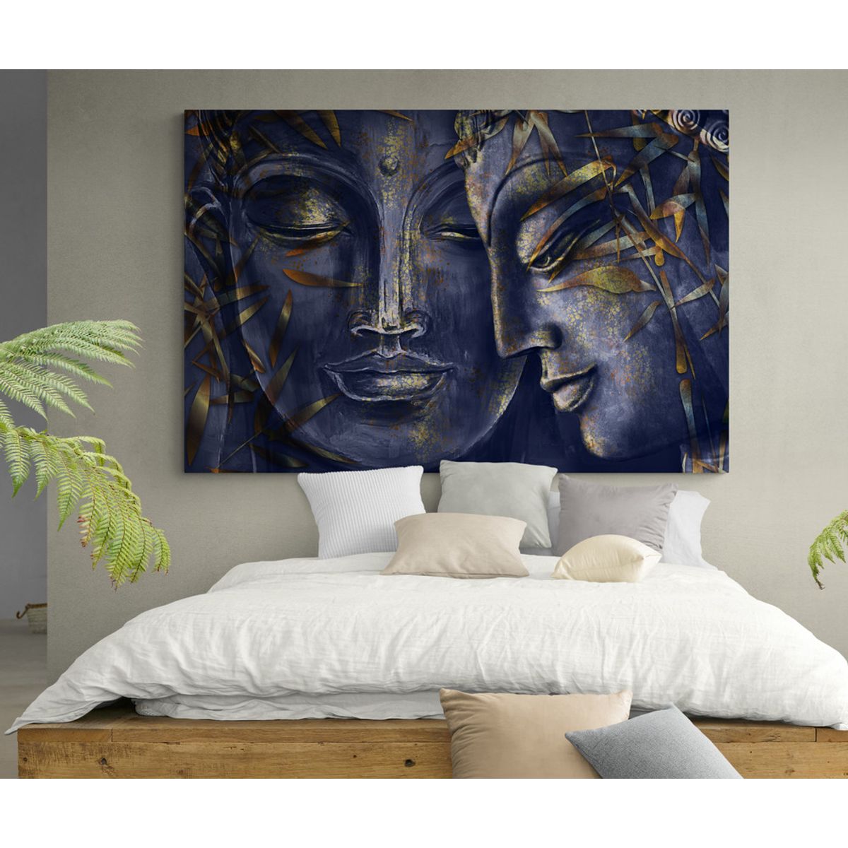 TAYRONA STORE - Cuadro En Lienzo Para Habitaciones Budda 148 150x100cm